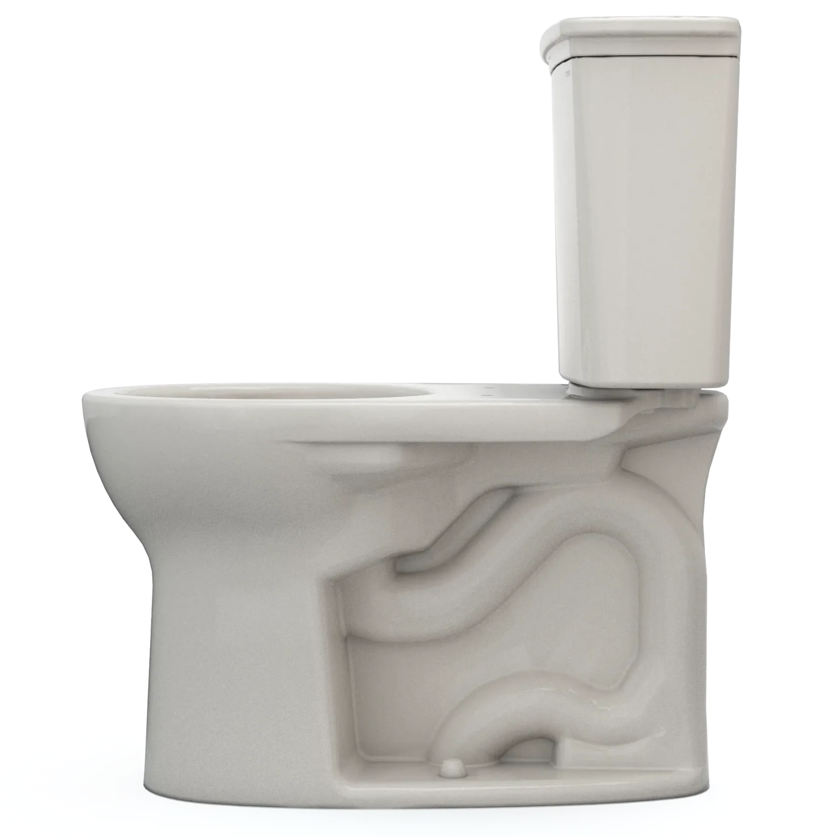 TOTO Drake Transitional Two-Piece Round 1.28 GPF Universal Height TORNADO FLUSH Toilet with CEFIONTECT, Sedona Beige, Vitreous China, CST785CEFG#12