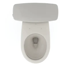 TOTO Drake Transitional Two-Piece Round 1.28 GPF Universal Height TORNADO FLUSH Toilet with CEFIONTECT, Sedona Beige, Vitreous China, CST785CEFG#12
