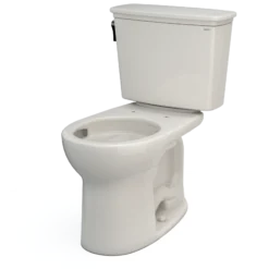 TOTO Drake Transitional Two-Piece Round 1.28 GPF Universal Height TORNADO FLUSH Toilet with CEFIONTECT, Sedona Beige, Vitreous China, CST785CEFG#12