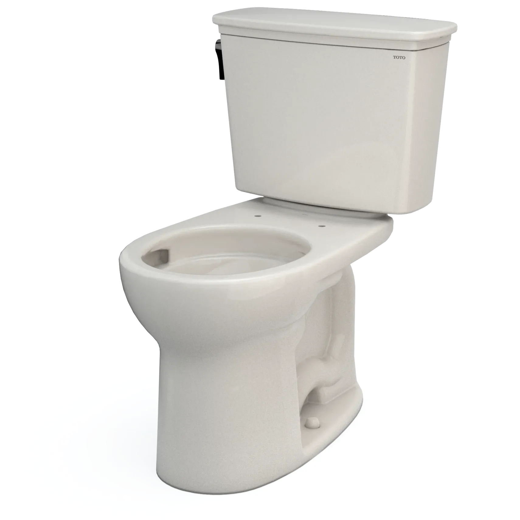 TOTO Drake Transitional Two-Piece Round 1.28 GPF Universal Height TORNADO FLUSH Toilet with CEFIONTECT, Sedona Beige, Vitreous China, CST785CEFG#12