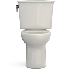 TOTO Drake Transitional Two-Piece Round 1.28 GPF Universal Height TORNADO FLUSH Toilet with CEFIONTECT, Sedona Beige, Vitreous China, CST785CEFG#12