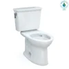 TOTO Drake Transitional Two-Piece Elongated 1.28 GPF Universal Height TORNADO FLUSH Toilet with 10 Inch Rough-In and CEFIONTECT, Cotton White, Vitreous China, CST786CEFG.10#01