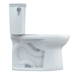 TOTO Drake Transitional Two-Piece Elongated 1.28 GPF Universal Height TORNADO FLUSH Toilet with 10 Inch Rough-In and CEFIONTECT, Cotton White, Vitreous China, CST786CEFG.10#01