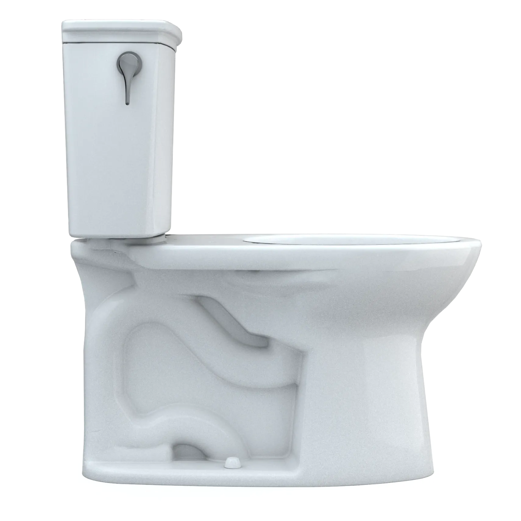 TOTO Drake Transitional Two-Piece Elongated 1.28 GPF Universal Height TORNADO FLUSH Toilet with 10 Inch Rough-In and CEFIONTECT, Cotton White, Vitreous China, CST786CEFG.10#01