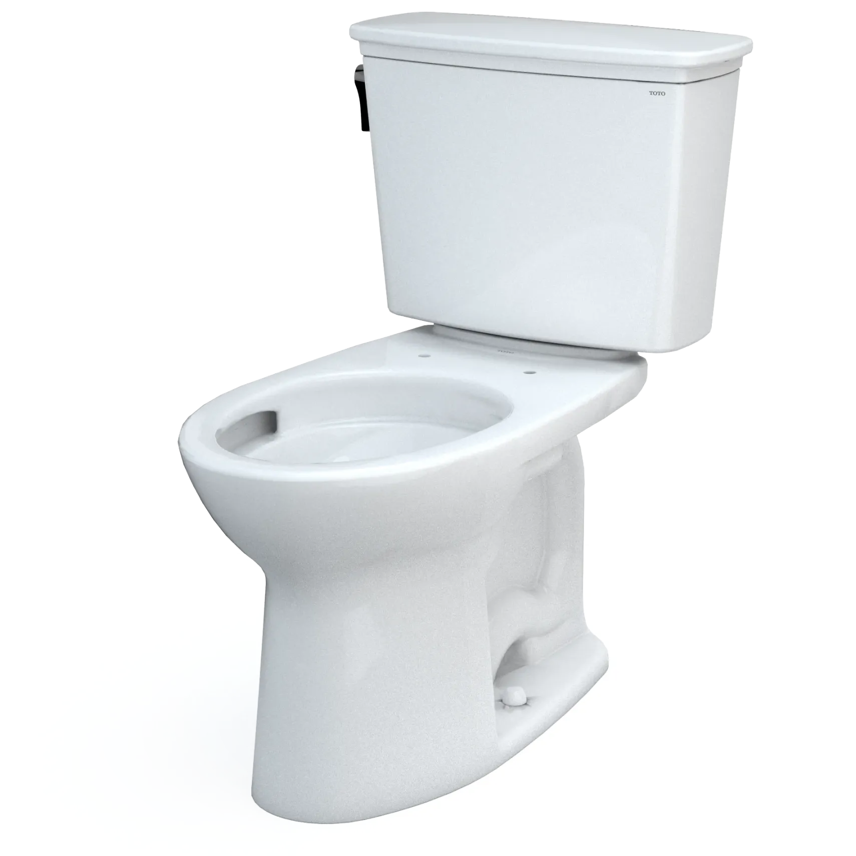TOTO Drake Transitional Two-Piece Elongated 1.28 GPF Universal Height TORNADO FLUSH Toilet with 10 Inch Rough-In and CEFIONTECT, Cotton White, Vitreous China, CST786CEFG.10#01