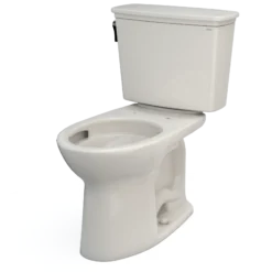 TOTO Drake Transitional Two-Piece Elongated 1.28 GPF Universal Height TORNADO FLUSH Toilet with CEFIONTECT, Sedona Beige, Vitreous China, CST786CEFG#12