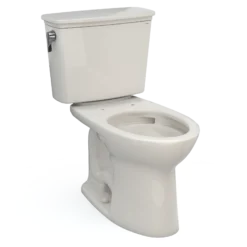 TOTO Drake Transitional Two-Piece Elongated 1.28 GPF TORNADO FLUSH Toilet with CEFIONTECT, Sedona Beige, Vitreous China, CST786CEG#12