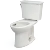 TOTO Drake Transitional Two-Piece Elongated 1.28 GPF Universal Height TORNADO FLUSH Toilet with CEFIONTECT, Colonial White, Vitreous China, CST786CEFG#11
