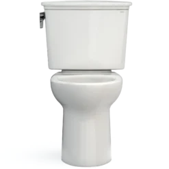 TOTO Drake Transitional Two-Piece Elongated 1.28 GPF Universal Height TORNADO FLUSH Toilet with CEFIONTECT, Colonial White, Vitreous China, CST786CEFG#11