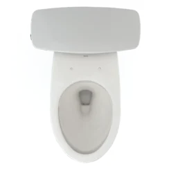 TOTO Drake Transitional Two-Piece Elongated 1.28 GPF Universal Height TORNADO FLUSH Toilet with CEFIONTECT, Colonial White, Vitreous China, CST786CEFG#11