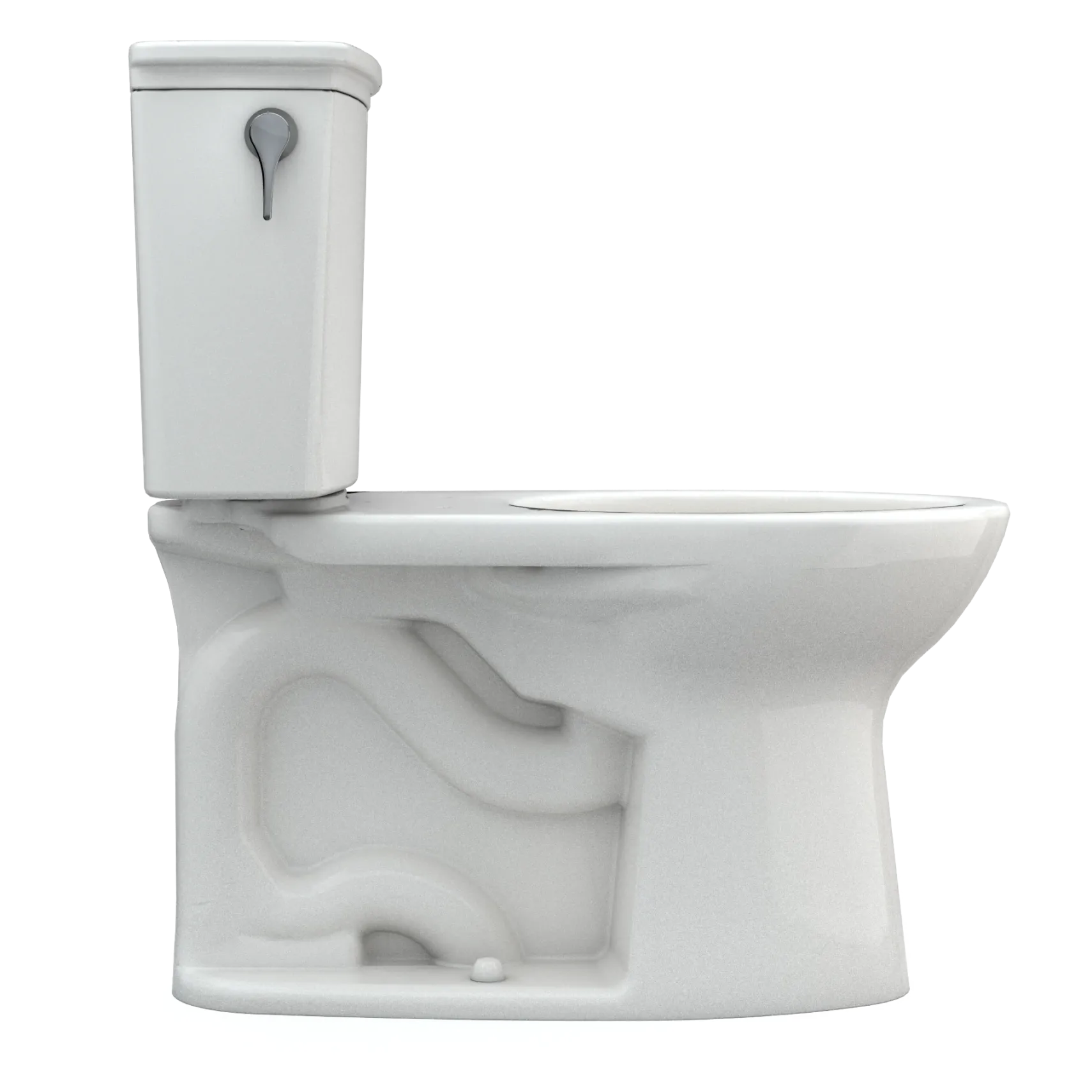 TOTO Drake Transitional Two-Piece Elongated 1.28 GPF Universal Height TORNADO FLUSH Toilet with CEFIONTECT, Colonial White, Vitreous China, CST786CEFG#11