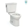 TOTO Drake Transitional Two-Piece Round 1.28 GPF Universal Height TORNADO FLUSH Toilet with CEFIONTECT, Colonial White, Vitreous China, CST785CEFG#11