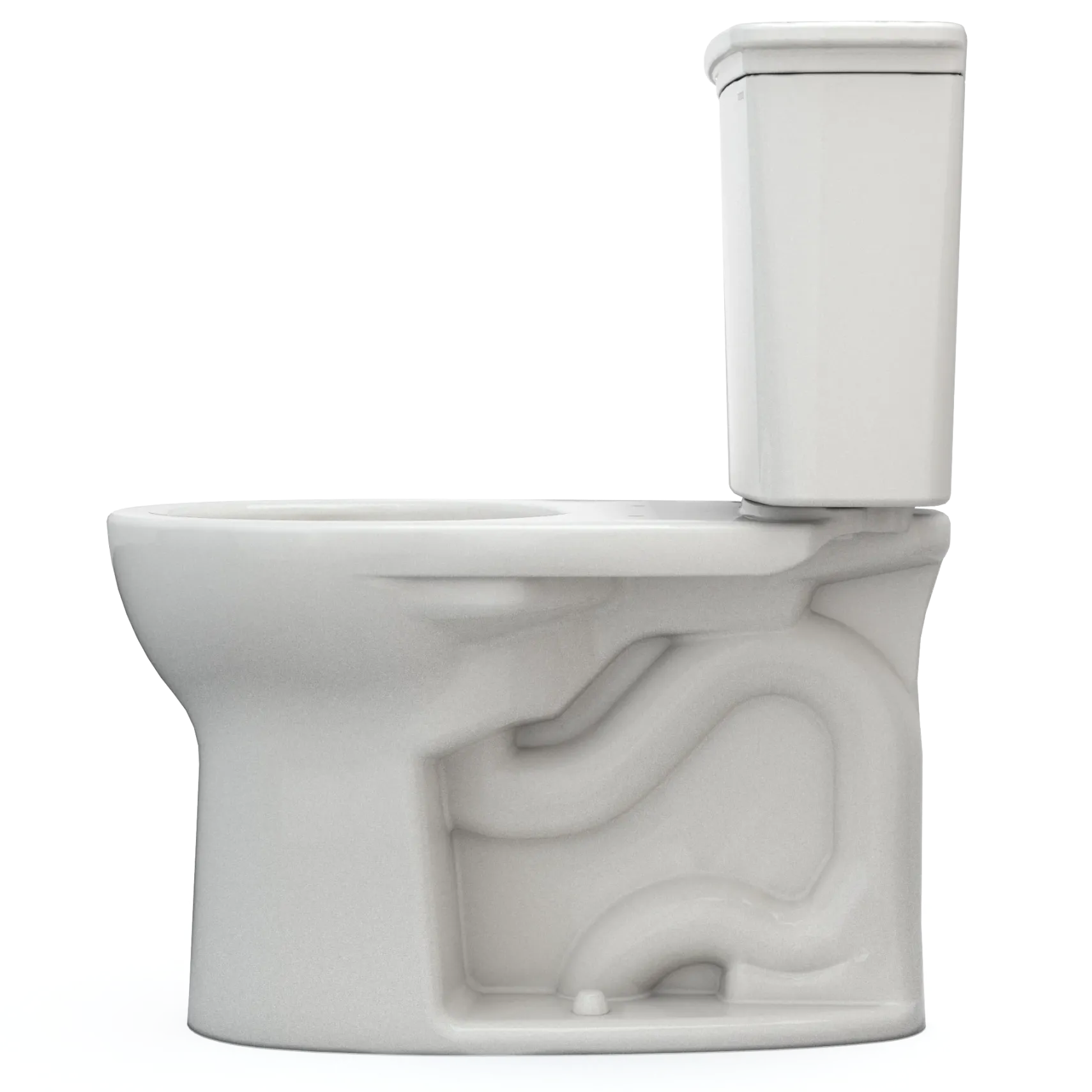 TOTO Drake Transitional Two-Piece Round 1.28 GPF Universal Height TORNADO FLUSH Toilet with CEFIONTECT, Colonial White, Vitreous China, CST785CEFG#11