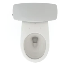 TOTO Drake Transitional Two-Piece Round 1.28 GPF Universal Height TORNADO FLUSH Toilet with CEFIONTECT, Colonial White, Vitreous China, CST785CEFG#11