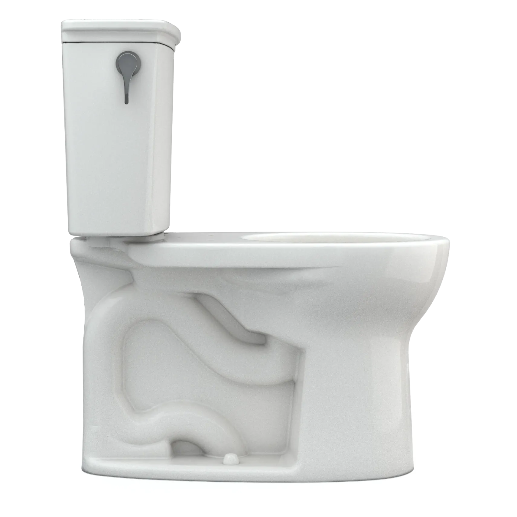 TOTO Drake Transitional Two-Piece Round 1.28 GPF Universal Height TORNADO FLUSH Toilet with CEFIONTECT, Colonial White, Vitreous China, CST785CEFG#11