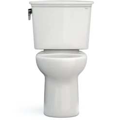 TOTO Drake Transitional Two-Piece Round 1.28 GPF Universal Height TORNADO FLUSH Toilet with CEFIONTECT, Colonial White, Vitreous China, CST785CEFG#11
