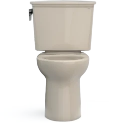 TOTO Drake Transitional Two-Piece Elongated 1.28 GPF TORNADO FLUSH Toilet with CEFIONTECT, Bone, Vitreous China, CST786CEG#03
