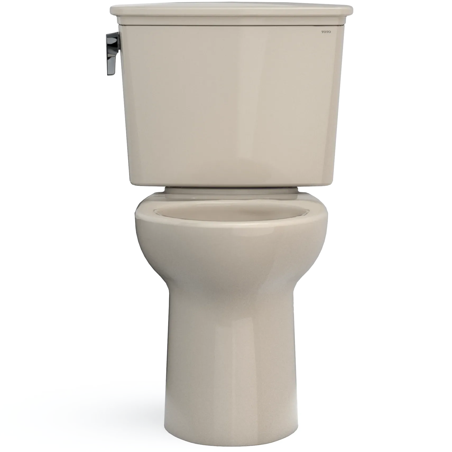 TOTO Drake Transitional Two-Piece Elongated 1.28 GPF TORNADO FLUSH Toilet with CEFIONTECT, Bone, Vitreous China, CST786CEG#03