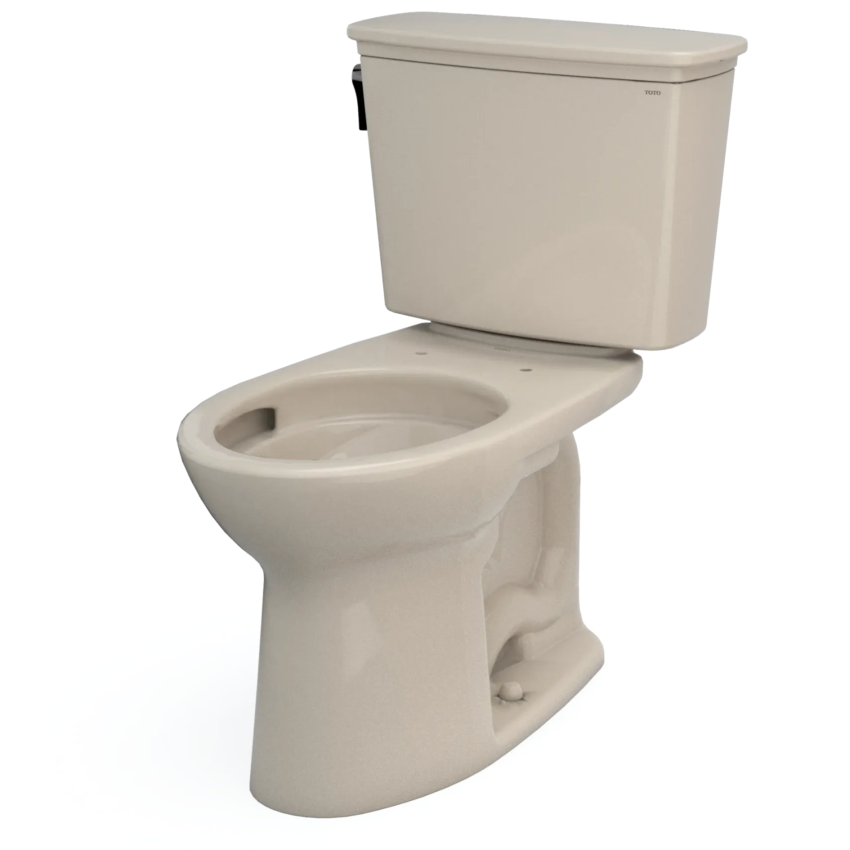 TOTO Drake Transitional Two-Piece Elongated 1.28 GPF TORNADO FLUSH Toilet with CEFIONTECT, Bone, Vitreous China, CST786CEG#03