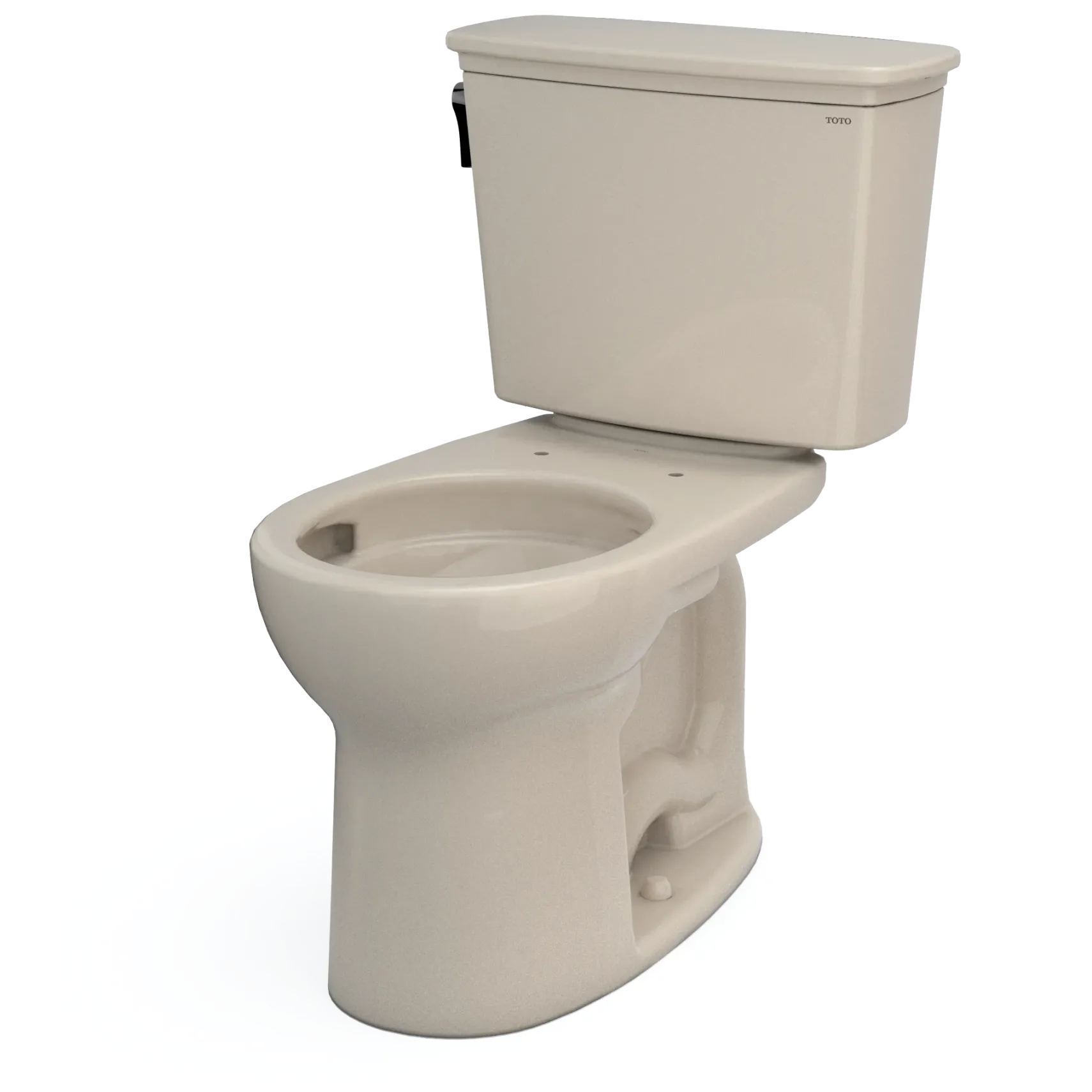 TOTO Drake Transitional Two-Piece Round 1.28 GPF Universal Height TORNADO FLUSH Toilet with CEFIONTECT, Bone, Vitreous China, CST785CEFG#03