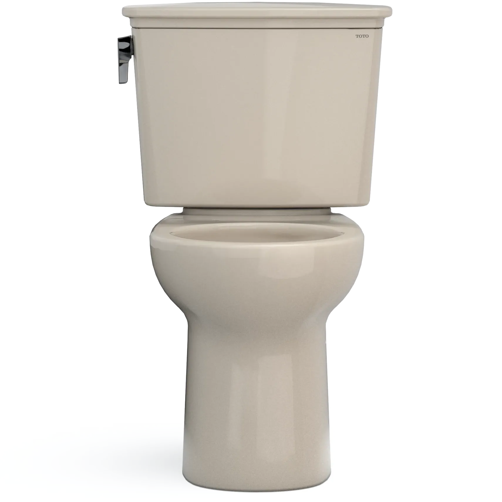 TOTO Drake Transitional Two-Piece Round 1.28 GPF Universal Height TORNADO FLUSH Toilet with CEFIONTECT, Bone, Vitreous China, CST785CEFG#03