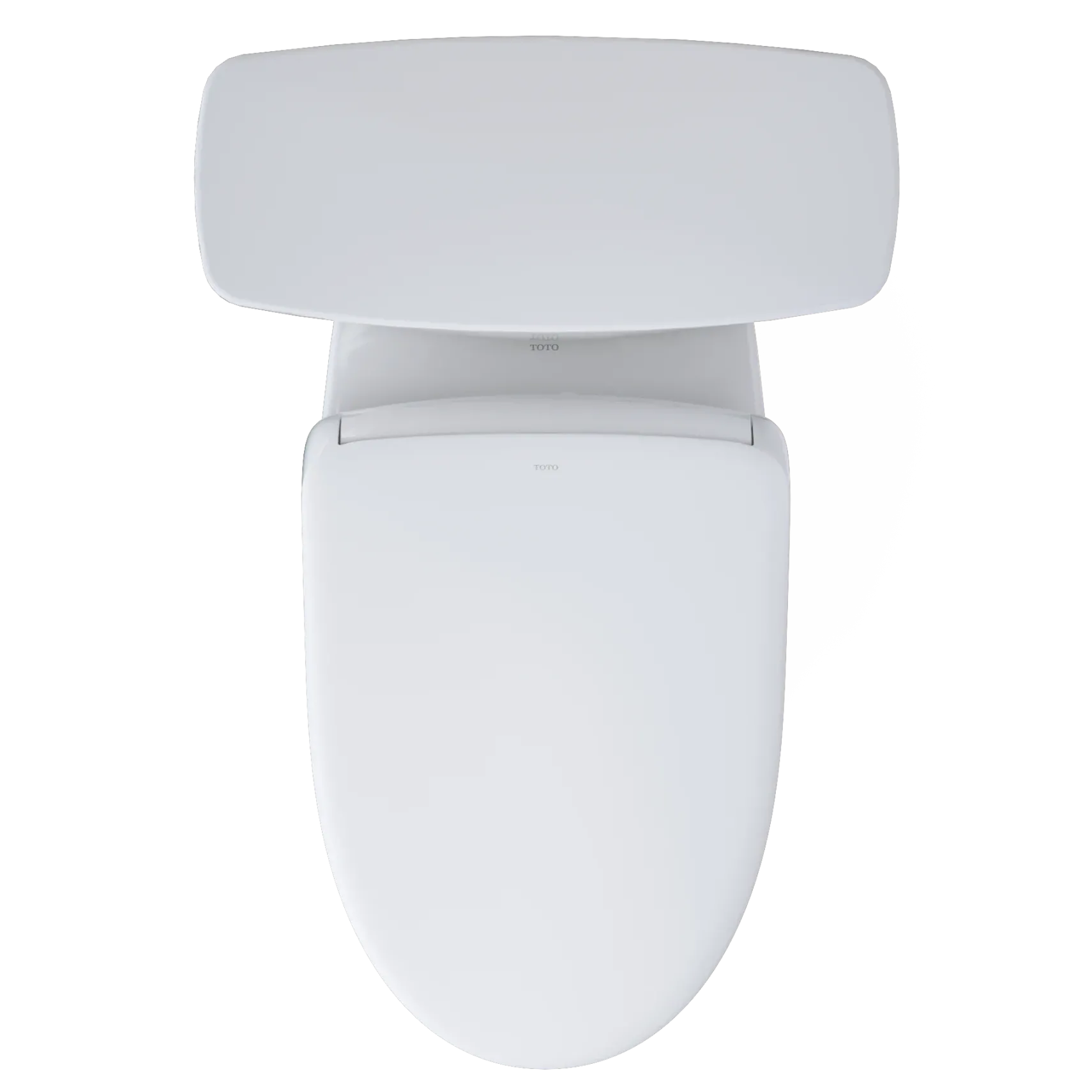 TOTO Drake Transitional WASHLET+ Two-Piece Elongated 1.28 GPF TORNADO FLUSH Toilet with S7A Contemporary Bidet Seat, Cotton White, Vitreous China|Plastic, MW7864736CEG#01