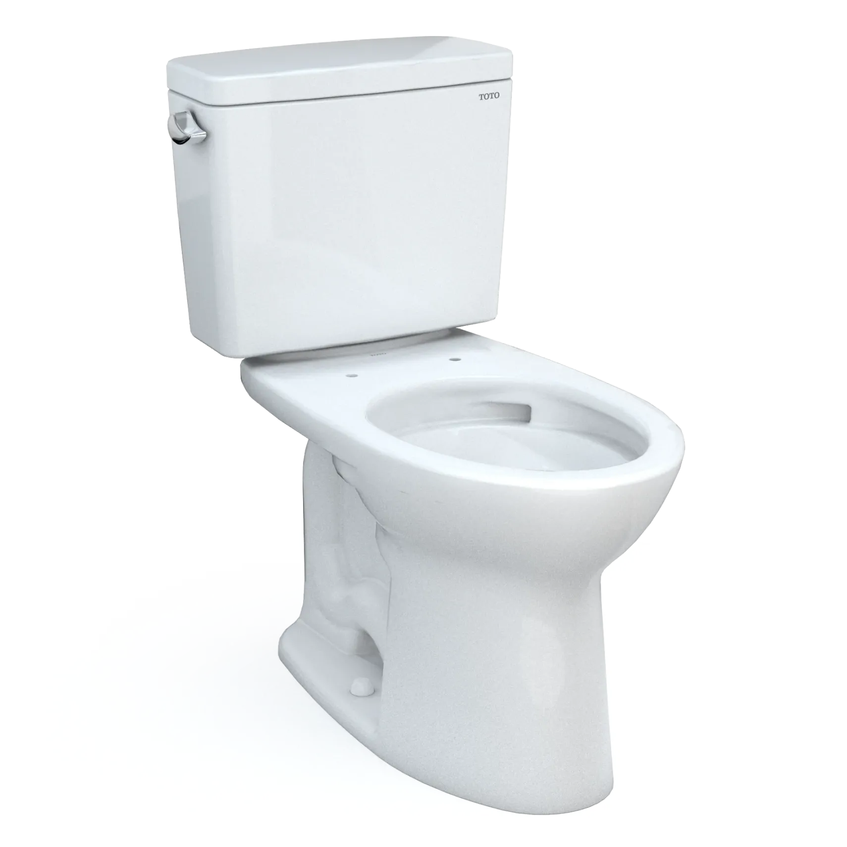 TOTO Drake Two-Piece Elongated 1.6 GPF TORNADO FLUSH Toilet with CEFIONTECT, Cotton White, Vitreous China, CST776CSG#01