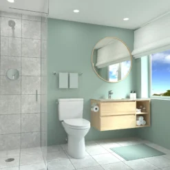 TOTO Drake Two-Piece Elongated 1.6 GPF TORNADO FLUSH Toilet with CEFIONTECT, Cotton White, Vitreous China, CST776CSG#01