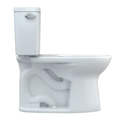 TOTO Drake Two-Piece Elongated 1.6 GPF TORNADO FLUSH Toilet with CEFIONTECT, Cotton White, Vitreous China, CST776CSG#01