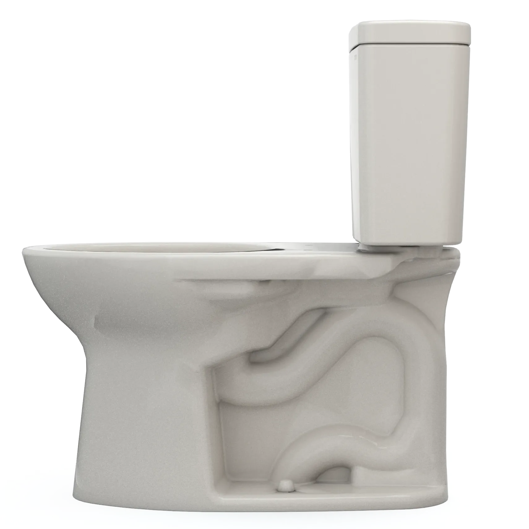 TOTO Drake Two-Piece Elongated 1.28 GPF Universal Height TORNADO FLUSH Toilet with CEFIONTECT, Sedona Beige, Vitreous China, CST776CEFG#12