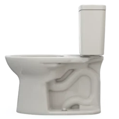 TOTO Drake Two-Piece Elongated 1.28 GPF TORNADO FLUSH Toilet with CEFIONTECT, Sedona Beige, Vitreous China, CST776CEG#12