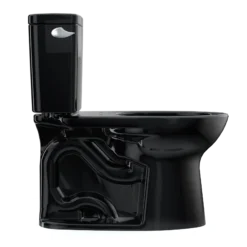 TOTO Drake Two-Piece Elongated 1.28 GPF Universal Height TORNADO FLUSH Toilet, Ebony, Vitreous China, CST776CEF#51