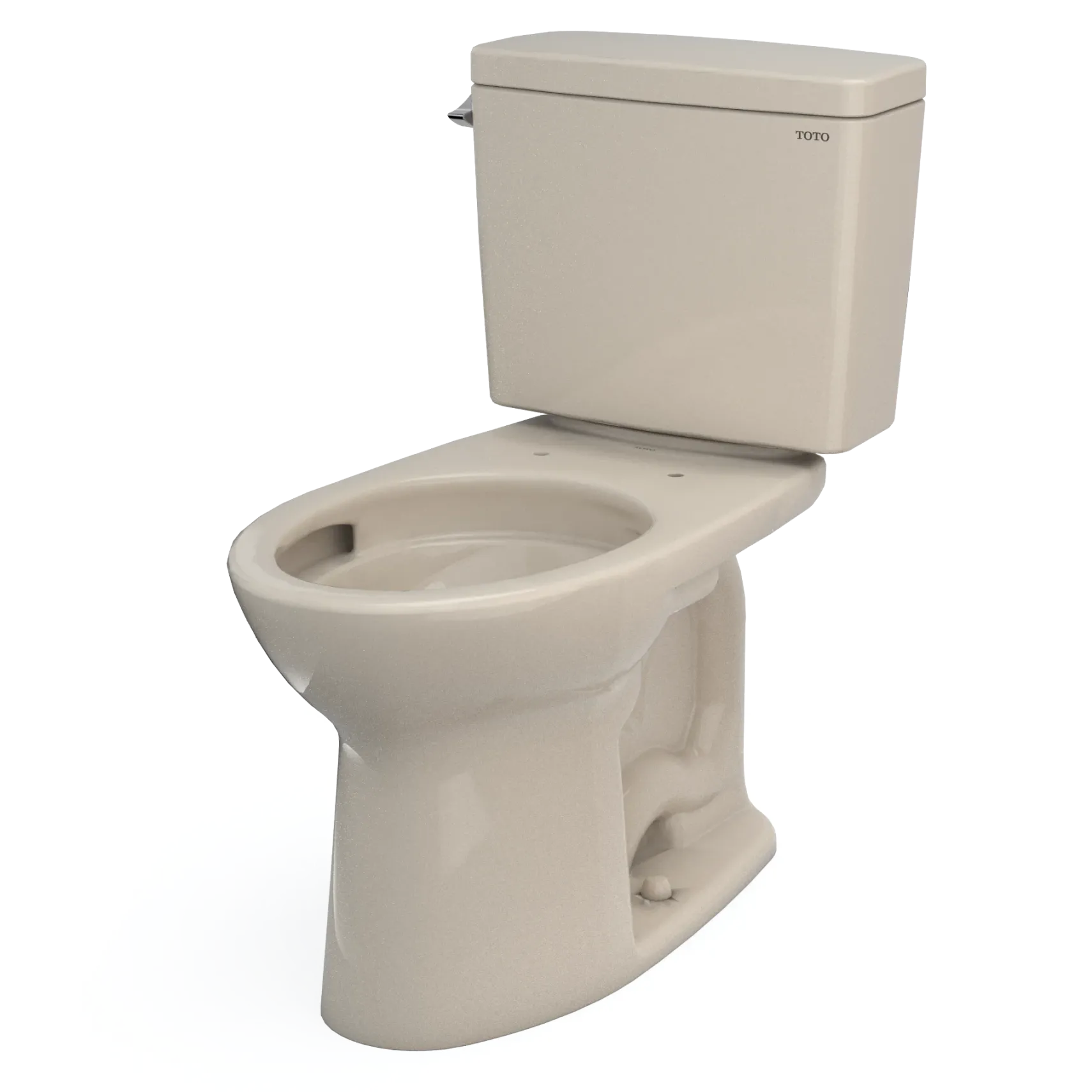TOTO Drake Two-Piece Elongated 1.6 GPF Universal Height TORNADO FLUSH Toilet with CEFIONTECT, Bone, Vitreous China, CST776CSFG#03