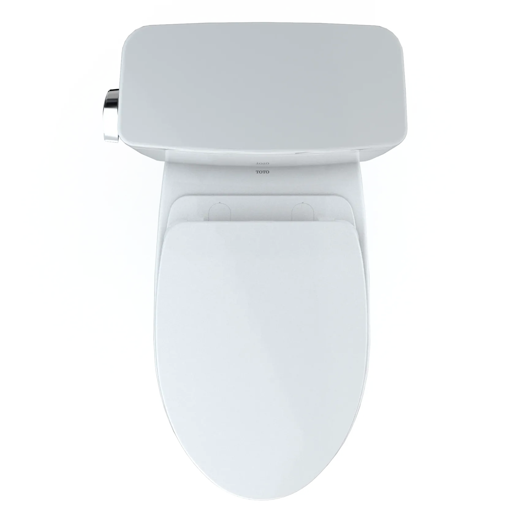 TOTO Drake Two-Piece Elongated 1.28 GPF Universal Height TORNADO FLUSH Toilet with CEFIONTECT and SoftClose Seat, WASHLET+ Ready, Cotton White, Vitreous China, MS776124CEFG#01