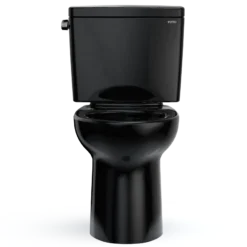 TOTO Drake Two-Piece Elongated 1.6 GPF TORNADO FLUSH Toilet, Ebony, Vitreous China, CST776CS#51