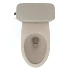 TOTO Drake Two-Piece Elongated 1.28 GPF TORNADO FLUSH Toilet with CEFIONTECT, Bone, Vitreous China, CST776CEG#03