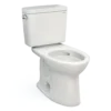 TOTO Drake Two-Piece Elongated 1.6 GPF TORNADO FLUSH Toilet with CEFIONTECT, Colonial White, Vitreous China, CST776CSG#11
