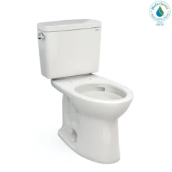 TOTO Drake Two-Piece Elongated 1.28 GPF TORNADO FLUSH Toilet with CEFIONTECT, Colonial White, Vitreous China, CST776CEG#11
