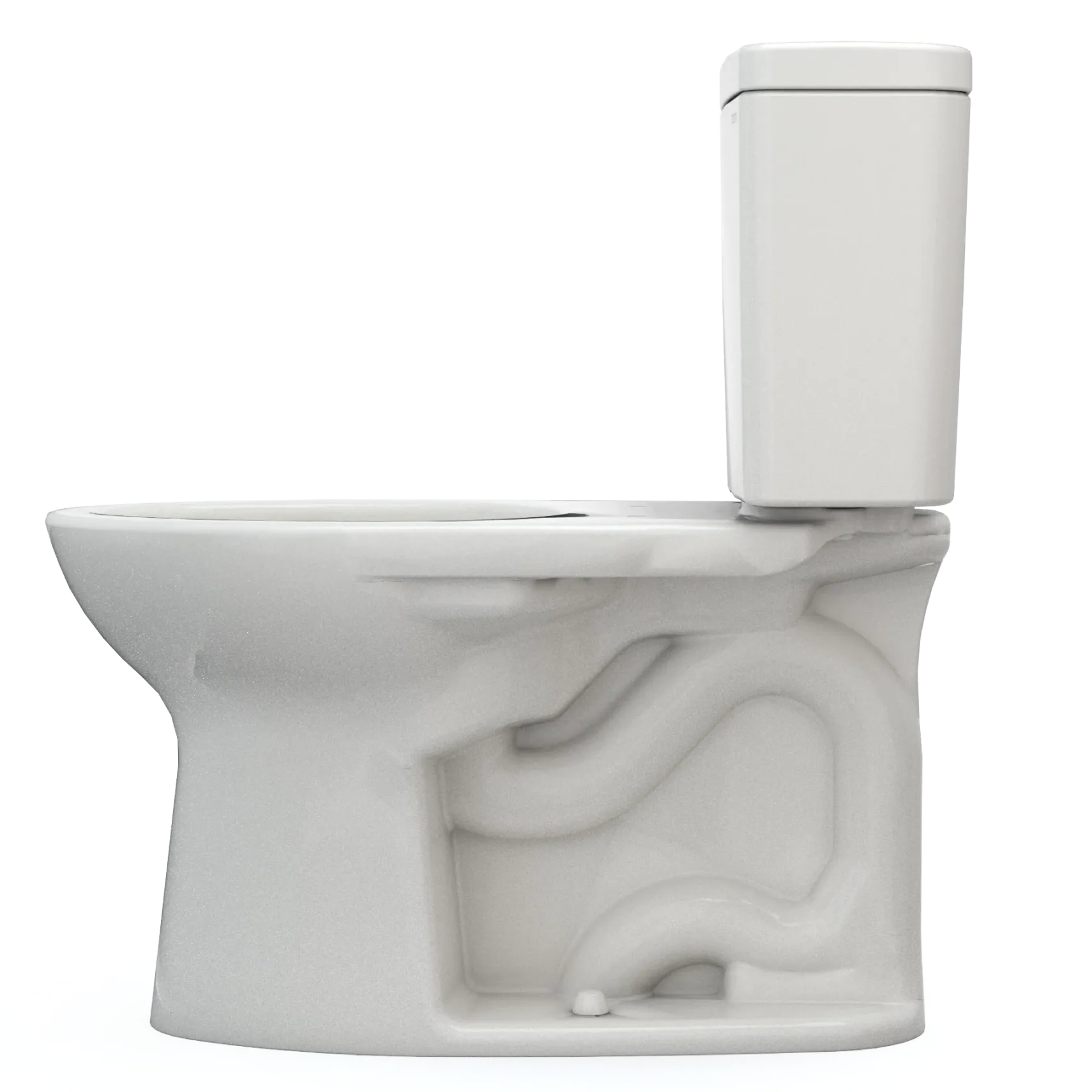 TOTO Drake Two-Piece Elongated 1.28 GPF TORNADO FLUSH Toilet with CEFIONTECT, Colonial White, Vitreous China, CST776CEG#11