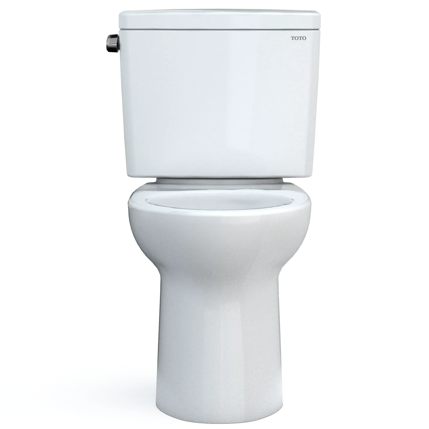 TOTO Drake Two-Piece Elongated 1.28 GPF Universal Height TORNADO FLUSH Toilet with CEFIONTECT and 10 Inch Rough-In, Cotton White, Vitreous China, CST776CEFG.10#01
