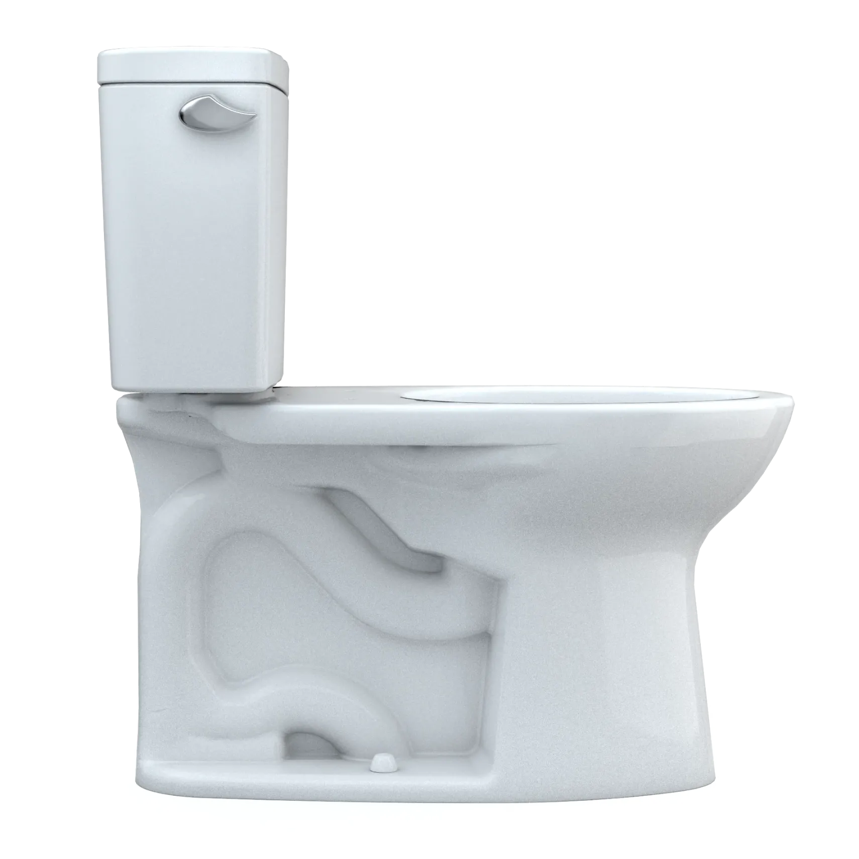 TOTO Drake Two-Piece Elongated 1.28 GPF Universal Height TORNADO FLUSH Toilet with CEFIONTECT and 10 Inch Rough-In, Cotton White, Vitreous China, CST776CEFG.10#01