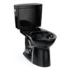 TOTO Drake Two-Piece Elongated 1.6 GPF Universal Height TORNADO FLUSH Toilet, Ebony, Vitreous China, CST776CSF#51