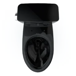 TOTO Drake Two-Piece Elongated 1.6 GPF Universal Height TORNADO FLUSH Toilet, Ebony, Vitreous China, CST776CSF#51