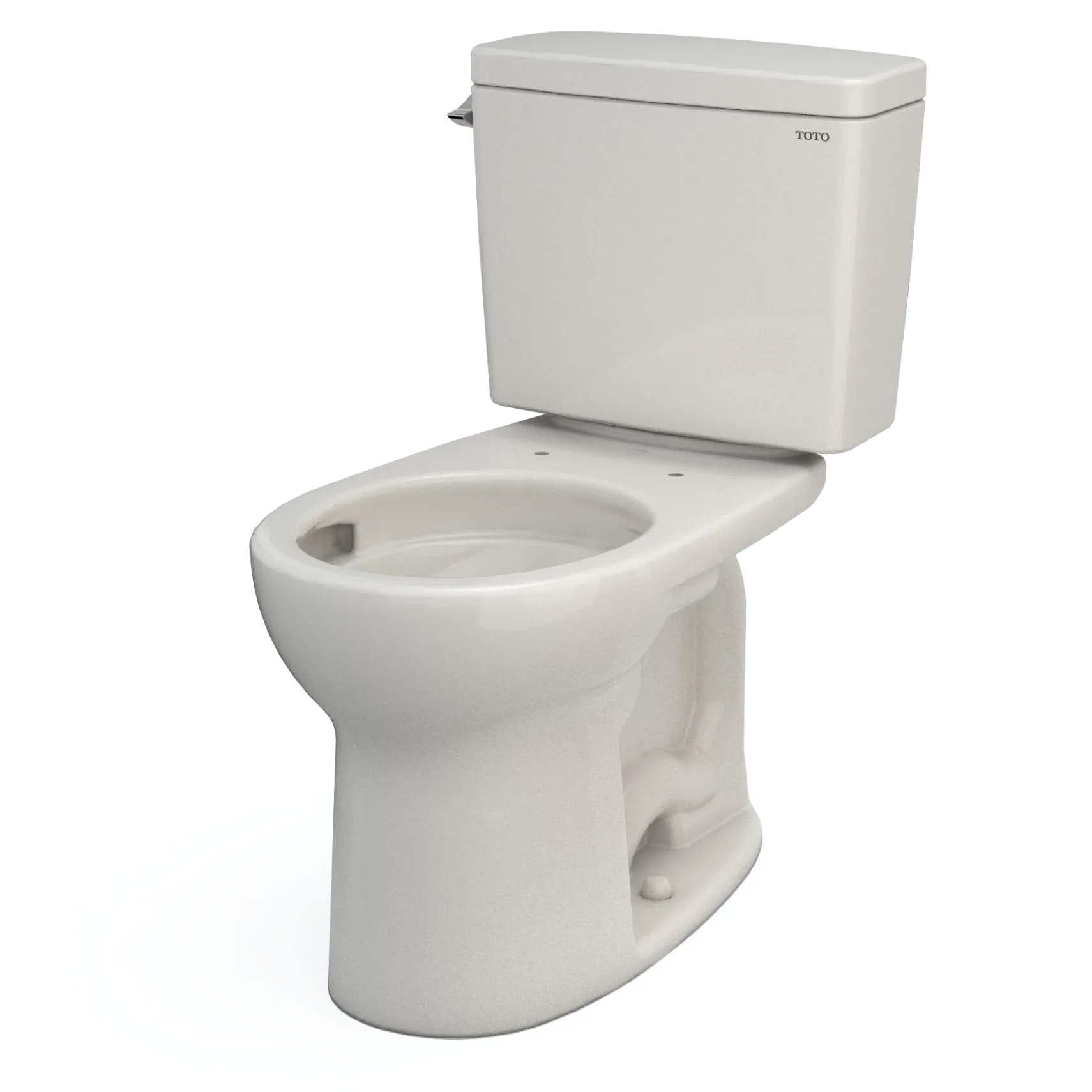 TOTO Drake Two-Piece Round 1.6 GPF Universal Height TORNADO FLUSH Toilet with CEFIONTECT, Sedona Beige, Vitreous China, CST775CSFG#12
