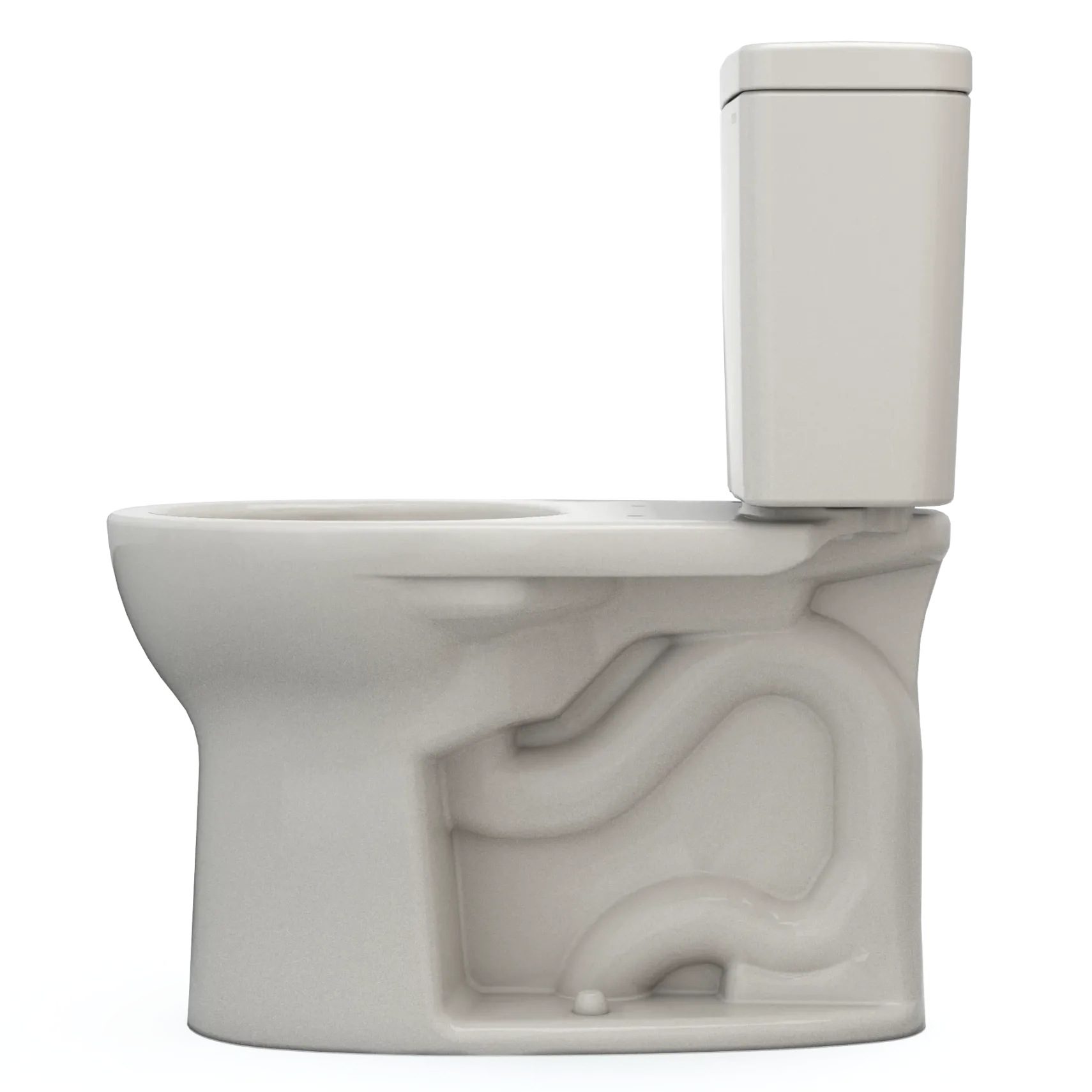 TOTO Drake Two-Piece Round 1.6 GPF Universal Height TORNADO FLUSH Toilet with CEFIONTECT, Sedona Beige, Vitreous China, CST775CSFG#12