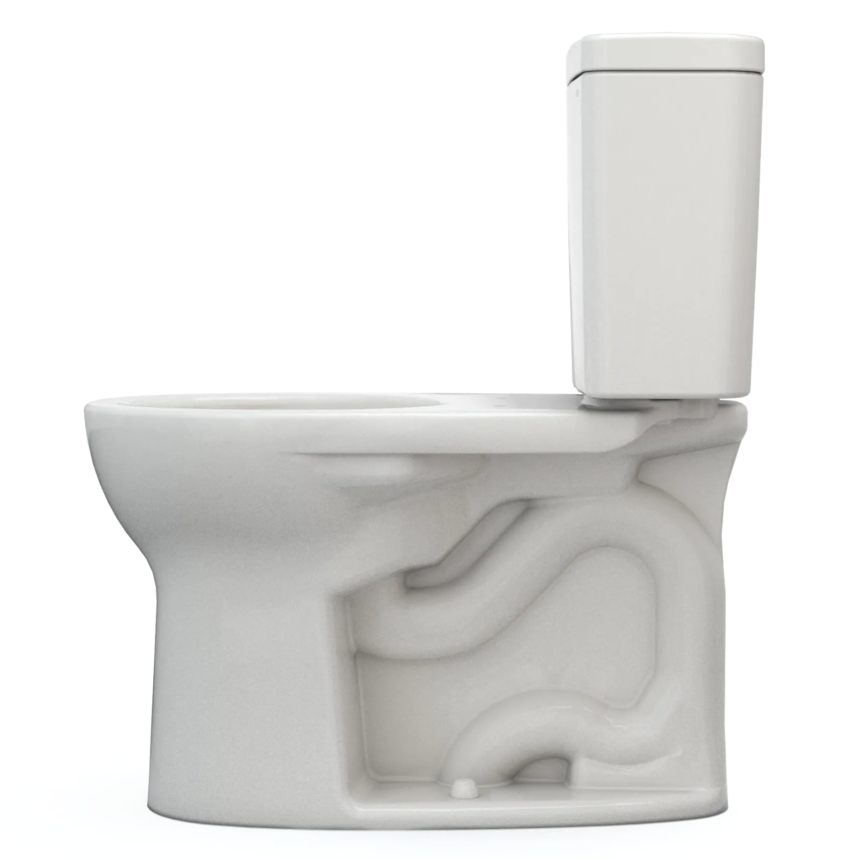 TOTO Drake Two-Piece Round 1.28 GPF Universal Height TORNADO FLUSH Toilet with CEFIONTECT, Colonial White, Vitreous China, CST775CEFG#11