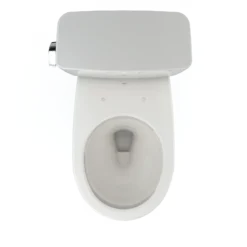 TOTO Drake Two-Piece Round 1.28 GPF Universal Height TORNADO FLUSH Toilet with CEFIONTECT, Colonial White, Vitreous China, CST775CEFG#11
