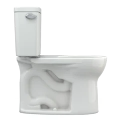 TOTO Drake Two-Piece Round 1.28 GPF Universal Height TORNADO FLUSH Toilet with CEFIONTECT, Colonial White, Vitreous China, CST775CEFG#11