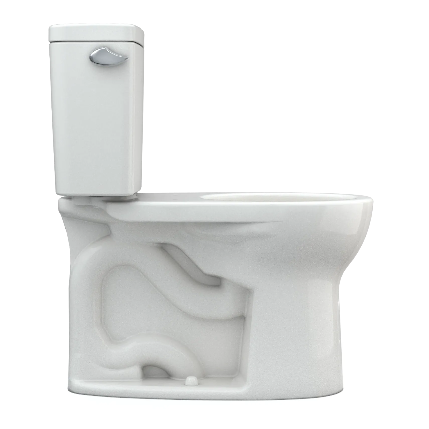 TOTO Drake Two-Piece Round 1.28 GPF Universal Height TORNADO FLUSH Toilet with CEFIONTECT, Colonial White, Vitreous China, CST775CEFG#11