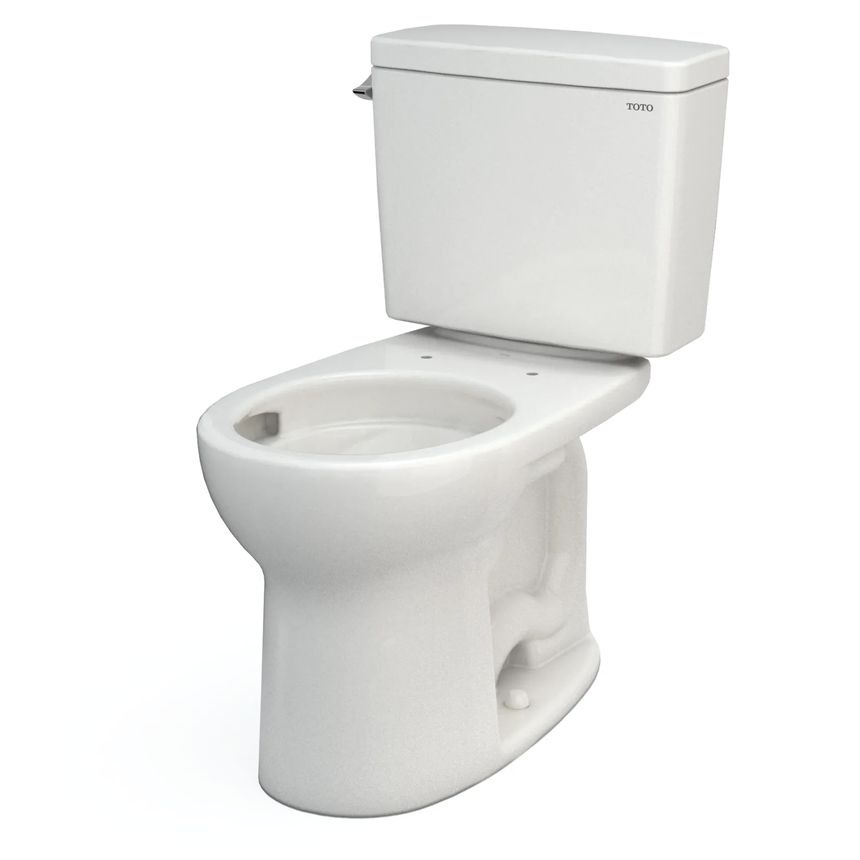 TOTO Drake Two-Piece Round 1.28 GPF Universal Height TORNADO FLUSH Toilet with CEFIONTECT, Colonial White, Vitreous China, CST775CEFG#11